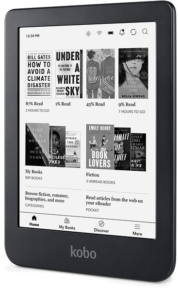 eBook-Reader Kobo Clara 2E (Deep Ocean Blue) Screen