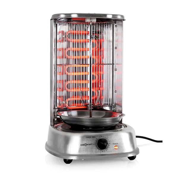 Electric Grill oneConcept Kebap Master, Silver Features/technology