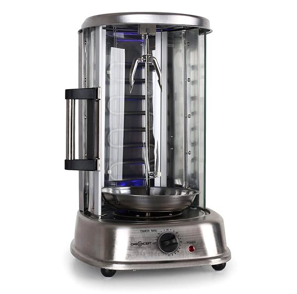 Electric Grill oneConcept Kebap Master Pro, Silver Screen