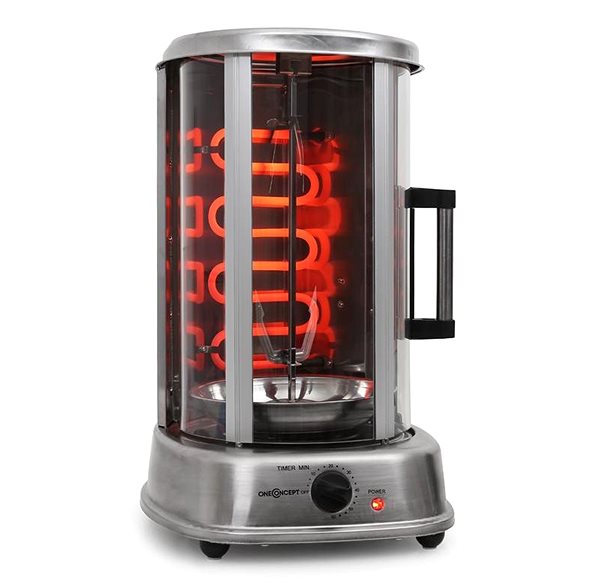 Electric Grill oneConcept Kebap Master Pro, Silver Features/technology