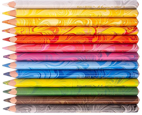 Buntstifte KOH-I-NOOR Magic 3408/12+1 Dreieckige Buntstifte TR 11, 100% Holz 12+1 Stück ...