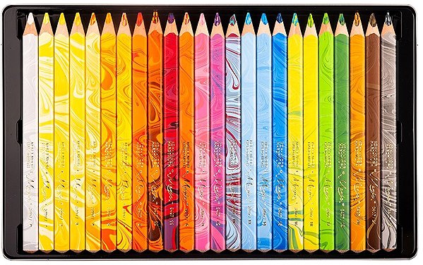 Coloured Pencils KOH-I-NOOR Magic 3408/23+1 Triangular crayons TR 11, 100% wood 23+1 pcs ...