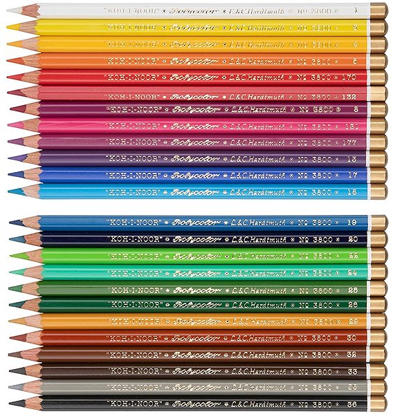 Színes ceruza Koh-i-noor Polycolor Retro 3824/24 művészi, 24 darab ...