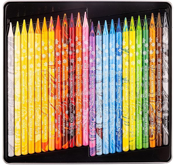 Coloured Pencils KOH-I-NOOR Progresso Magic 8774/24 Crayons in lacquer, in tin case 24 pcs ...