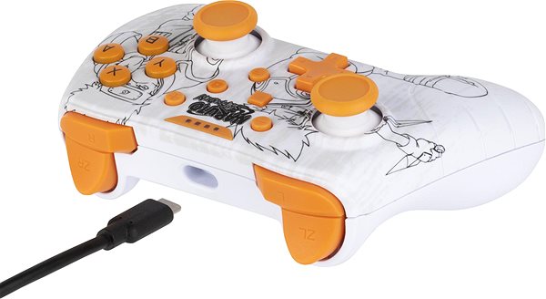 Kontroller Konix Naruto Nintendo Switch/PC White Controller ...
