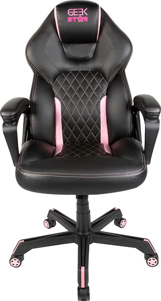 Gamer szék Konix Geek Star Onyx Gaming Chair, fekete-rózsaszín Csomag tartalma
