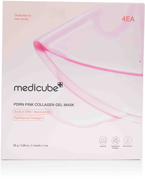 MEDICUBE Pdrn Pink Collagen Gel Mask 4 × 28 g .