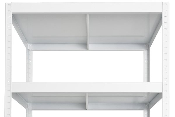 Shelving Unit KOVONA Drumy shelf 180 × 100 × 40 cm, white ...