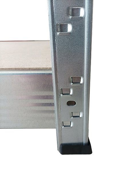 Shelving Unit Shelf Metal shelf with MDF shelves, 180 x 90 x 40 cm, 5 shelves, grey ...
