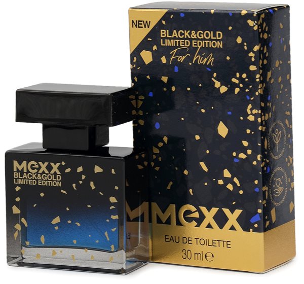 Eau de Toilette MEXX Black and Gold Limited Edition EdT 30ml ...