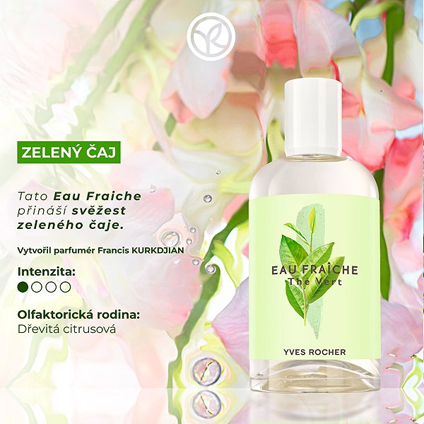 YVES ROCHER Eau Fraiche Green Tea Eau de Toilette 100 ml .