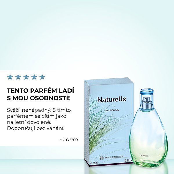 YVES ROCHER Naturelle EdT 75 ml .