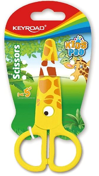 Detské nožnice KEYROAD Žirafa 12.5 cm ...