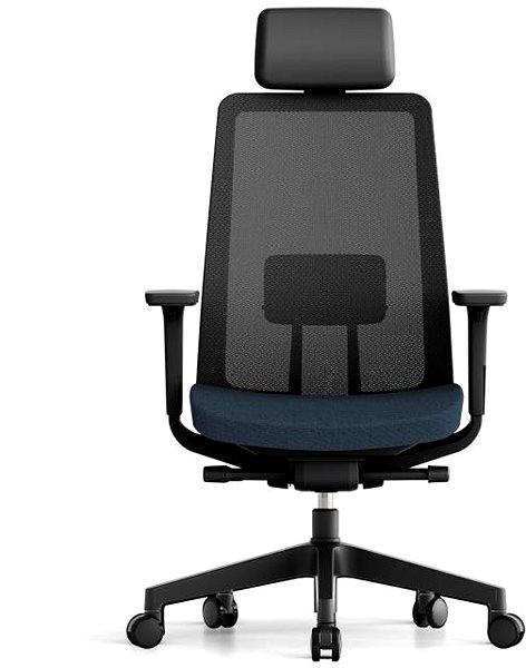 Office Chair KREDE K10 with headrest blue ...
