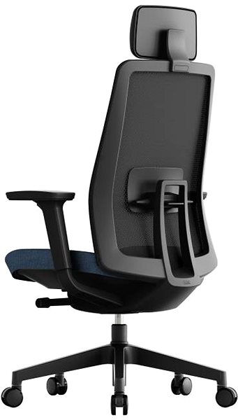 Office Chair KREDE K10 with headrest blue ...