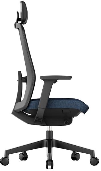 Office Chair KREDE K10 with headrest blue ...
