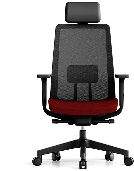 Office Chair KREDE K10 with headrest red ...