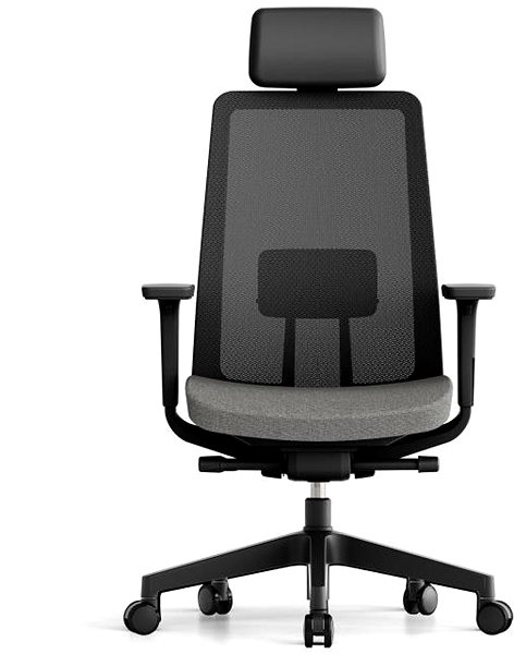 Office Chair KREDE K10 with headrest grey ...
