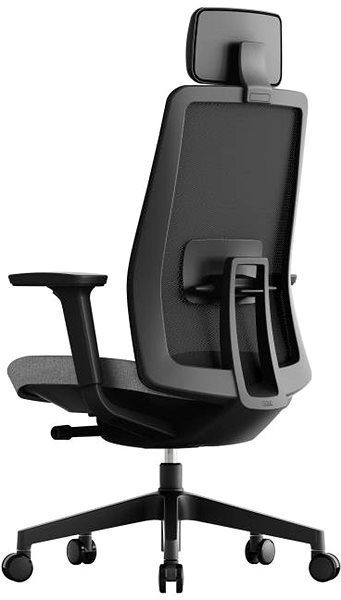 Office Chair KREDE K10 with headrest grey ...
