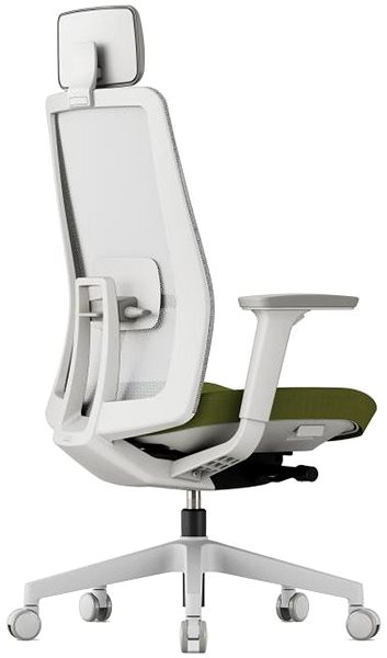 Office Chair KREDE K10 White with headrest green ...