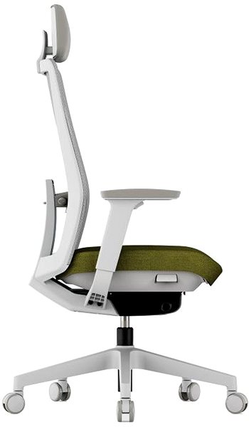 Office Chair KREDE K10 White with headrest green ...