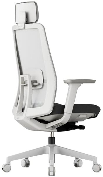 Office Chair KREDE K10 White with headrest black ...