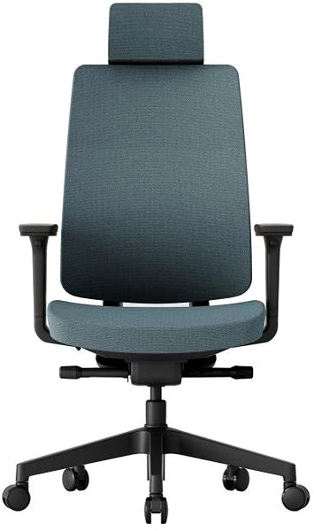 Office Chair KREDE K50 with headrest light blue ...