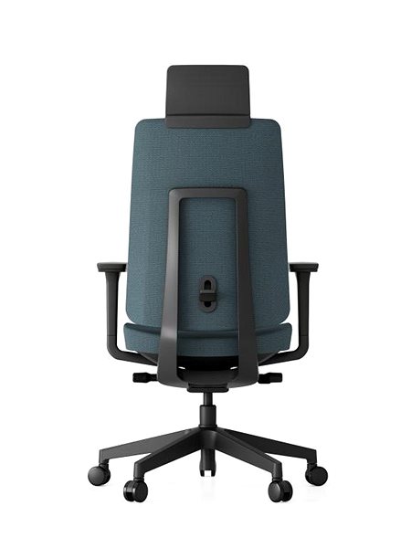 Office Chair KREDE K50 with headrest light blue ...