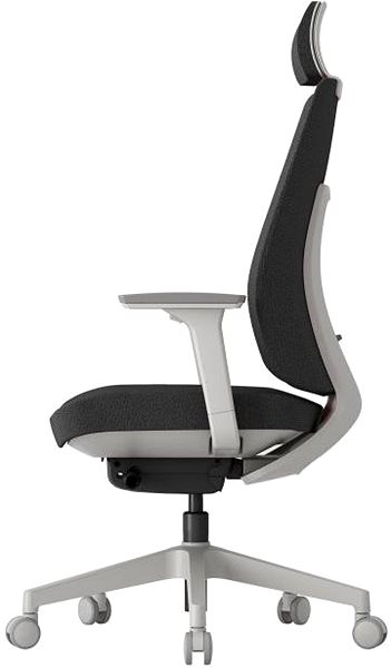 Office Chair KREDE K50 White with headrest black ...