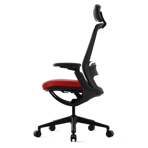 Office Chair Bestuhl ROLY with headrest red ...
