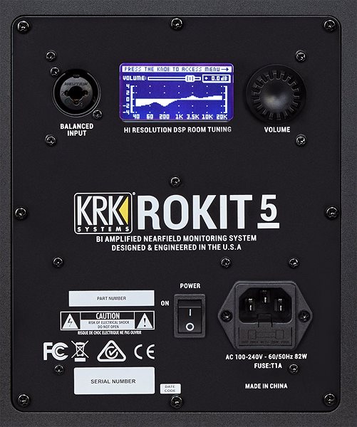 Speaker KRK Rokit 5G4WN Connectivity (ports)