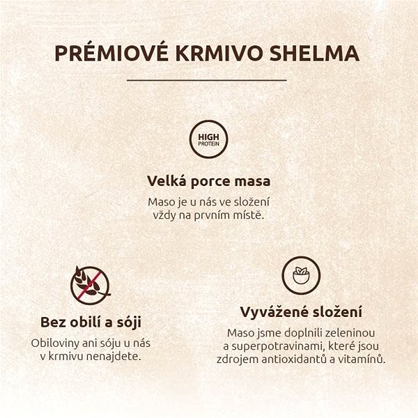 Kapsička pro kočky Shelma Kitten bezobilné dušené filetky losos a krůta pro koťata 2 balení 4 × 85 g ...