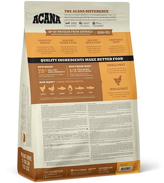 Granule pre mačky Acana Wild Prairie Grain-Free 1,8 kg ...