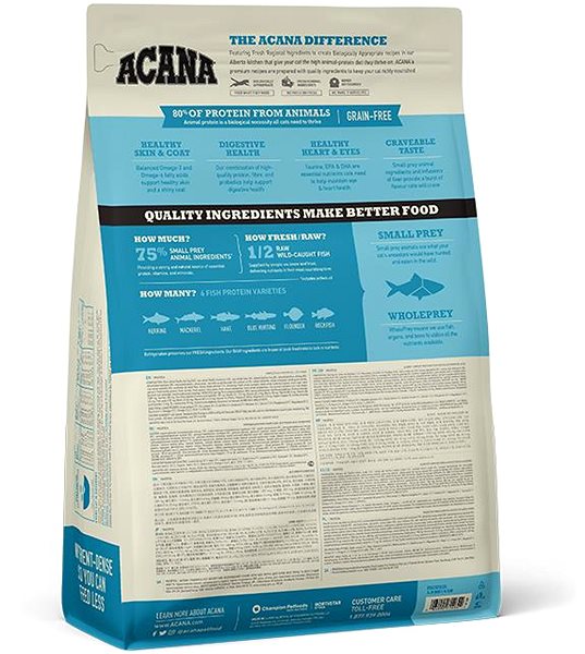Granule pre mačky Acana Pacifica Cat Grain-Free 1,8 kg ...