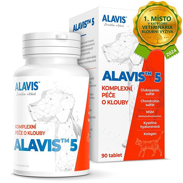 Joint nutrition for dogs ALAVIS™ 5 For cats and dogs 90 tablets .