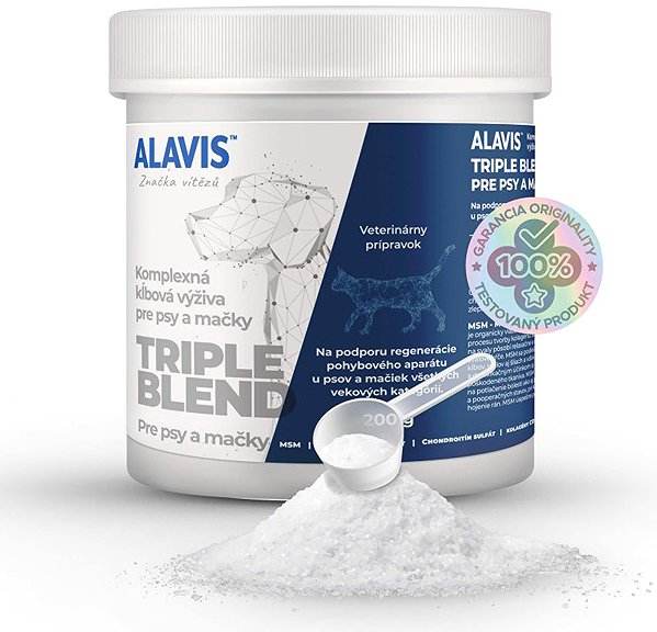Joint food for dogs ALAVIS™ Triple Blend For dogs and cats 200 g .