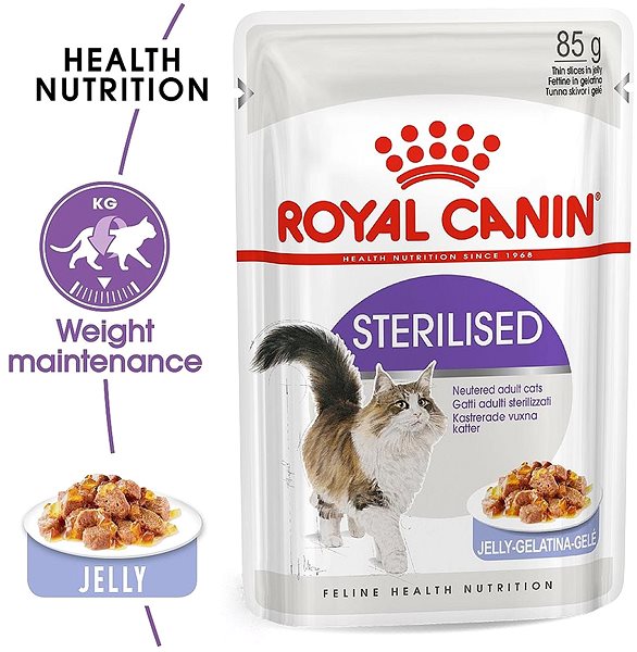 Kapsička pre mačky Royal Canin Sterilised Jelly 12× 85 g ...