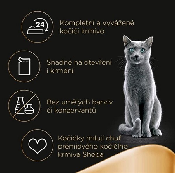 Kapsička pre mačky Sheba Fresh & Fine kapsičky pre dospelé mačky: hydinový výber v šťave 15× 50 g ...