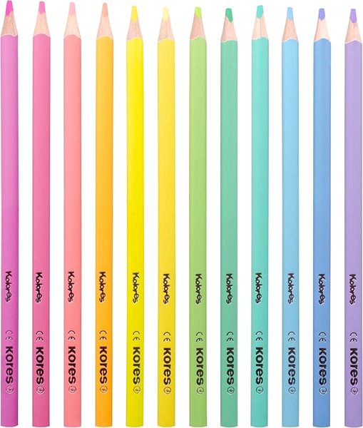 Buntstifte KORES KOLORES Pastell Buntstifte - 12 Farben Screen