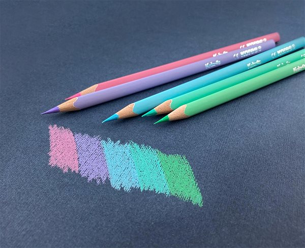Színes ceruza KORES KOLORES Pastel 12 szín Jellemzők/technológia