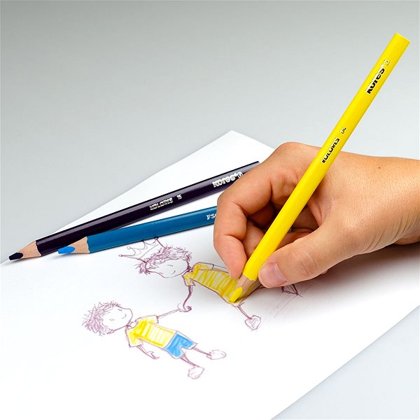 Coloured Pencils KORES JUMBO KOLORES 12 colours ...
