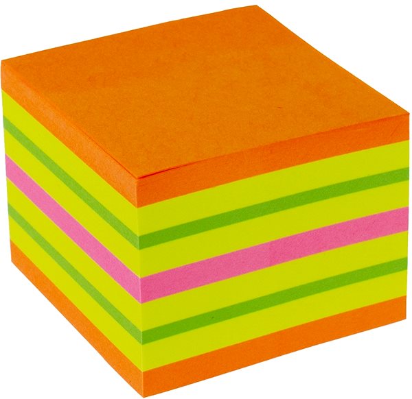 Notepad KORES CUBO Summer 50 x 50 mm, 400 sheets, neon mix .