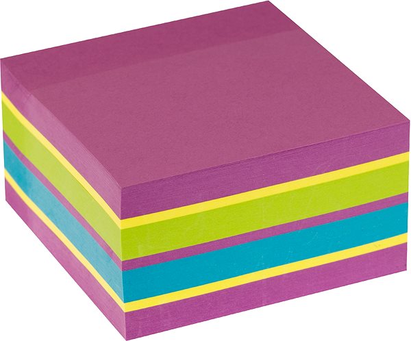 Notepad KORES CUBO Spring 75 x 75 mm, 450 sheets, neon mix .