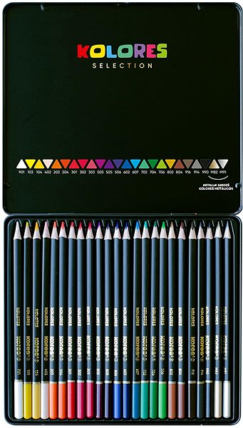 Színes ceruza KORES KOLORES Selection 24 szín ...