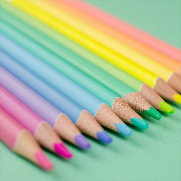Coloured Pencils KORES Kolores Pastel LOLLIPOPZ, 24 colours ...