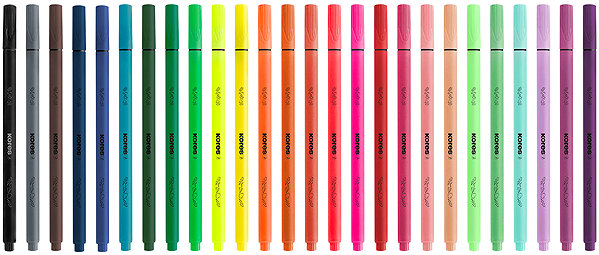 KORES K-Beats Marker, medium point - Set mit 26 Farben .