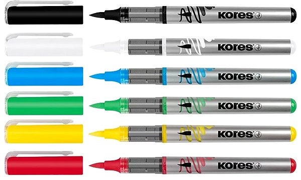 Marker KORES Creative Marker Selection, Acryl, 6 Farben ...