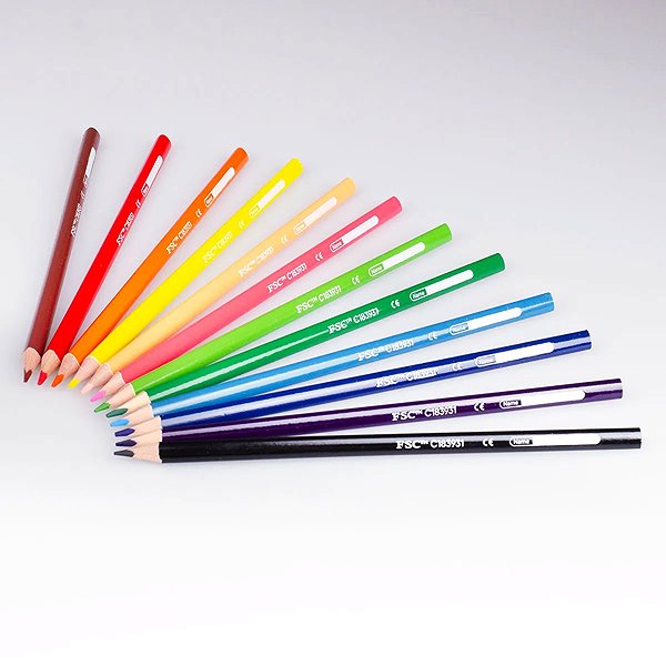 Coloured Pencils KORES KOLORES 14 pcs / 12 + 4 colours ...