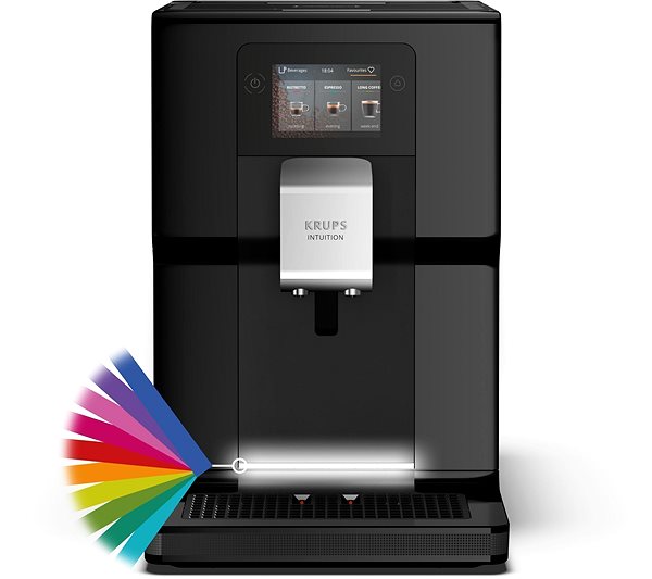 Automatic Coffee Machine KRUPS EA873810 Intuition Preference Black With Milk Container Features/technology