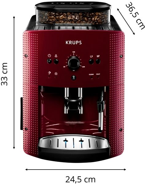 Kaffeevollautomat KRUPS EA810770 Essential Red ...